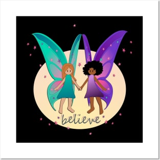 Believe -Fairy Friends - Full Moon Posters and Art